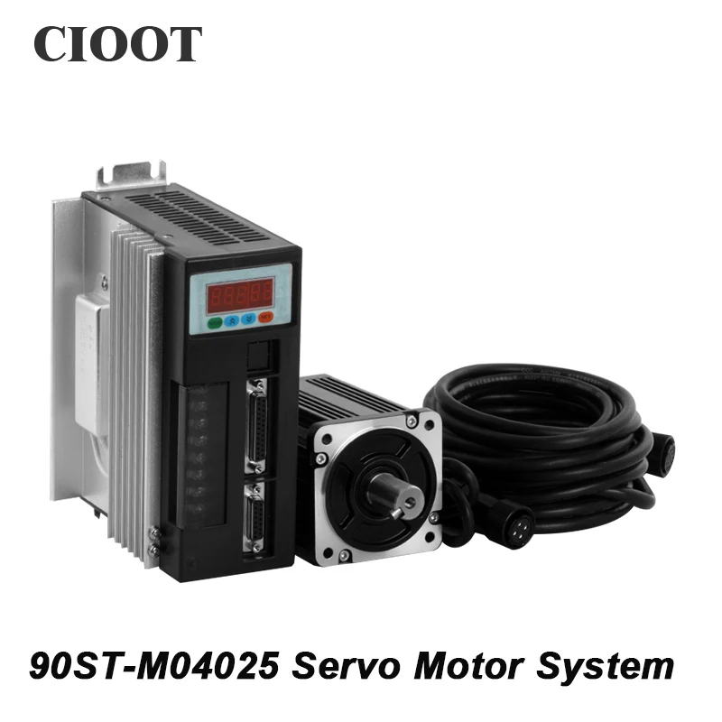 2500rpm AC Servo Motor 90ST M04025 Servo Motor Kit 220V AC Servo Motor