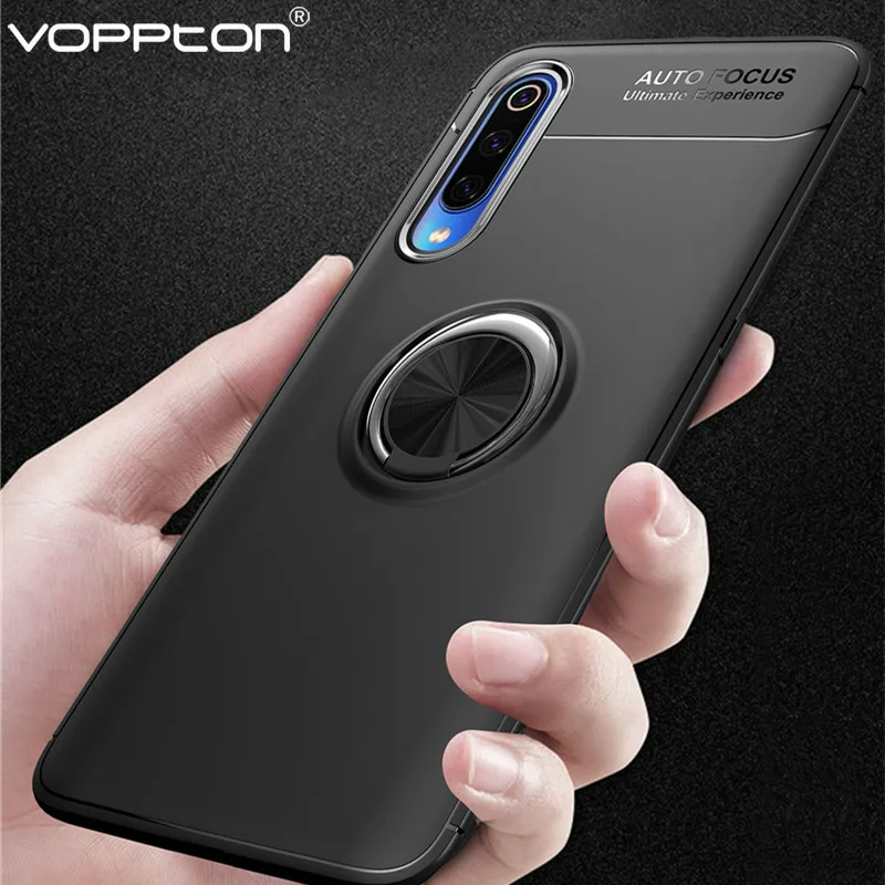 

Finger Ring Case For Xiaomi CC9 CC9e Phone Case Car Magnetic Holder Soft TPU Silicone Back Cover For Xiaomi CC 9 Shockproof