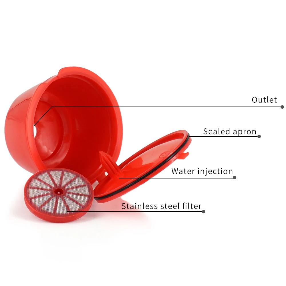 3/9pcs Refillable Coffee Capsule For Dolce Gusto Nescafe 6 Colors Dolce Gusto Reusable Capsule Capsules free 1Spoon+1Brush
