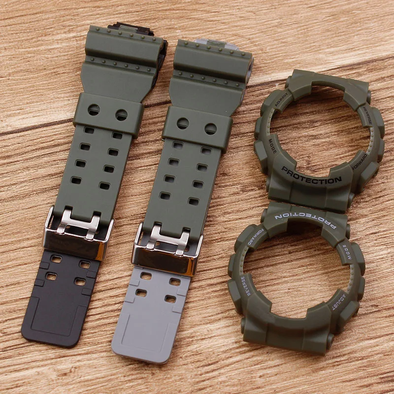 Watch Accessories For Casio GSHOCK GA-110 GA-100 GBA400 700 Two-color Multi-color Mixing Strap Men's Women's Watch Strap Watch Accessories For Casio GSHOCK GA-110 GA-100 GBA400 700 Two-color Multi-color Mixing Strap Men's Women's Watch Strap