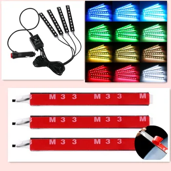 

Car styling LED Strip Lights atmosphere light Accessories for tiguan 2017 renault megane 3 hyundai ix35 opel astra g bmw e30