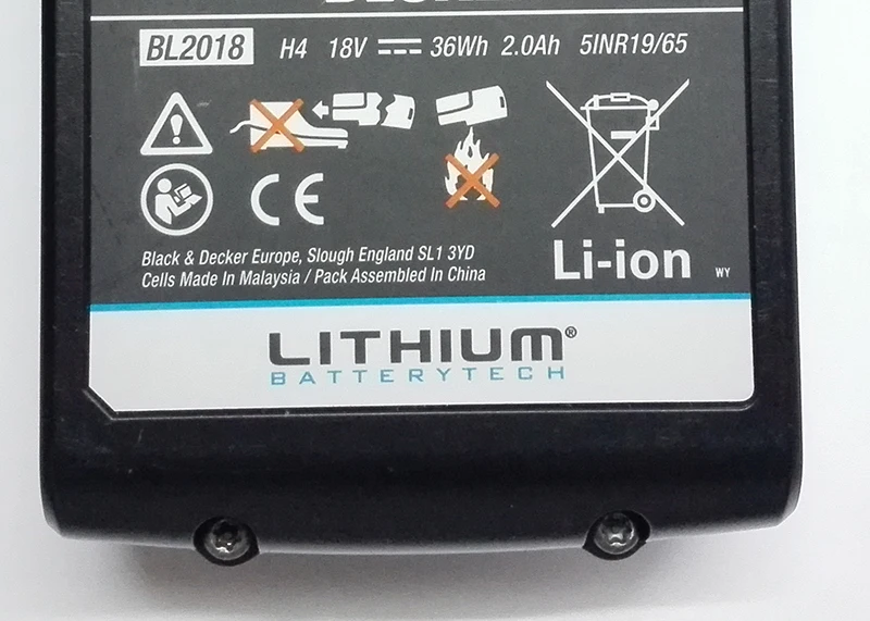 Новый 18 V 1.5AH литий ионный аккумулятор для Black & Decker вольт BL1518|li-ion battery|battery forbattery