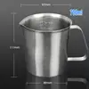 Gobelet doseur de laboratoire en acier inoxydable, 500ml 700ml 1000ml 1500ml 2000ml, gobelet de mesure, liquide gradué, outils métalliques avec échelle intérieure, 1 pièces ► Photo 3/6