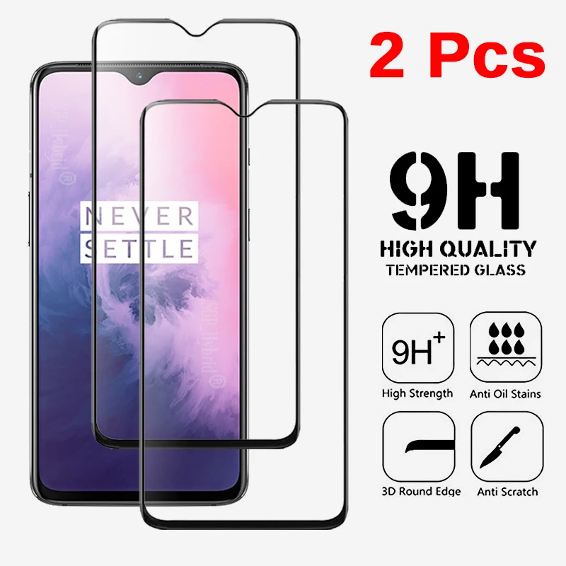 Закаленное стекло для Oneplus 7 2 шт. защита экрана ультратонкая Защитная пленка Oneplus7