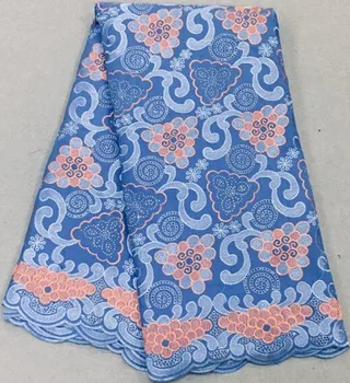 

5yards gold african lace fabric 2019 swiss voile lace in switzerland swiss dry cotton lace nigerian lace fabrics for dress JC-A2