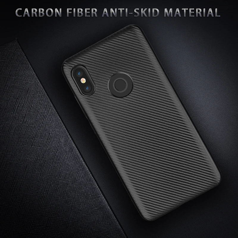 carbon fiber silicone case xiaomi redmi note 5 pro (6)