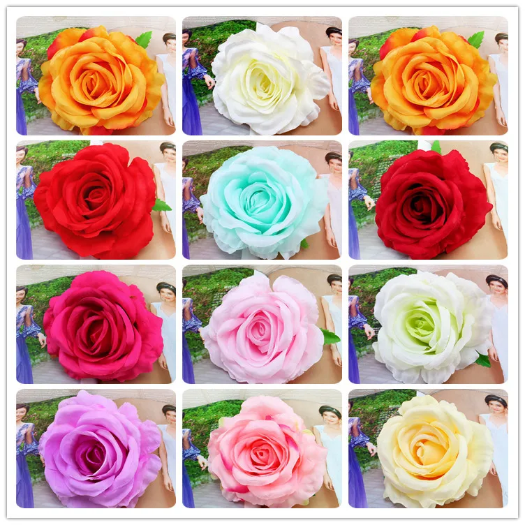 

11.5cm Artificial Flowers Rose for Home Garden Wedding Party Decoration Gift Box Packing DIY Bride Wreath Garland Party Supplies