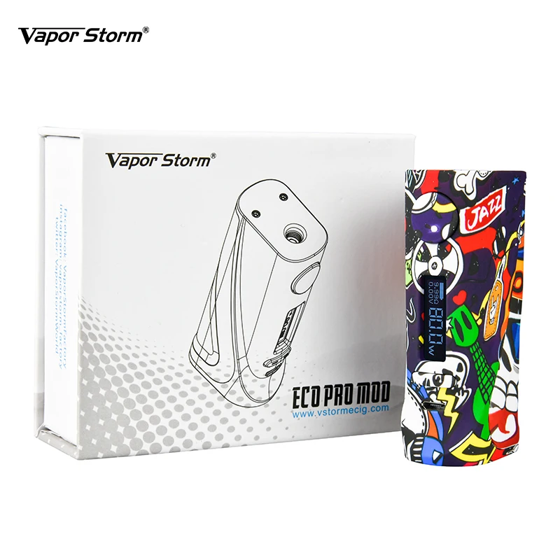 Оригинальный Vapor Storm ECO Pro бокс мод ABS Vape 5 80 Вт переменная мощность электронная