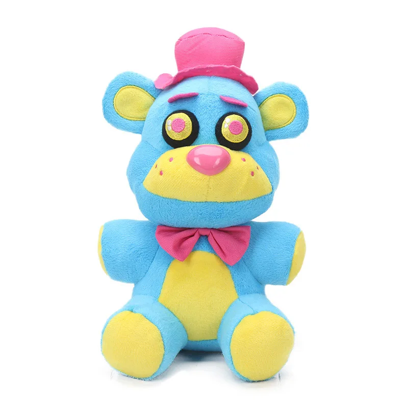 15 см 25 см Five Nights At Freddy's Figure Sister Location Funtime Freddy Fazbear Фокси плюшевая игрушка брелок коллекционный FNAF Plushie - Цвет: 25cm blue yellow bea
