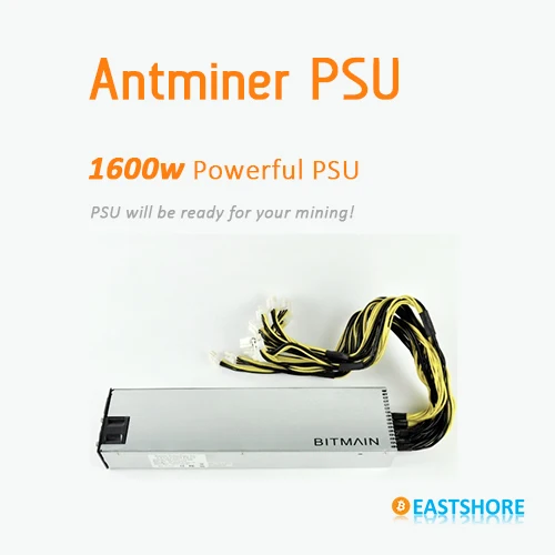 Antminer блок питания 1600 Вт Сервер питания AntMiner APW3 +-12-1600 блок питания для Antminer S7 Antminer S9