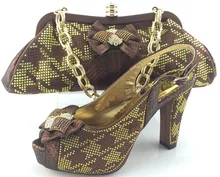 Elegant Italian Women Shoes And Matching Bag Set High Quality African Shoes And Bag Set To Matching For Party ME3328