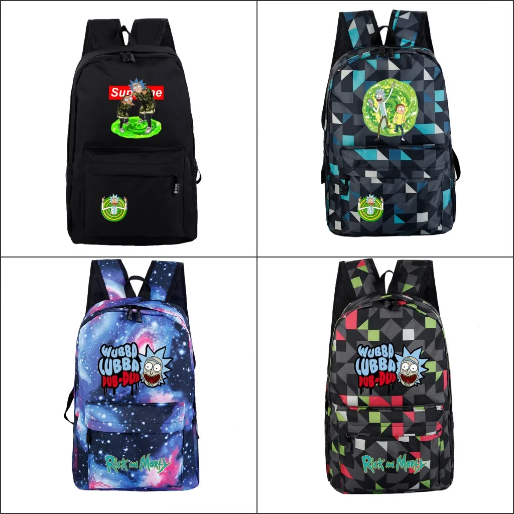Цена Рюкзак Rick and marty Pickle Rick, школьная сумка, рюкзак для подростков, сумка для ноутбука, сумки на плечо, повседневный рюкзак для путешествий