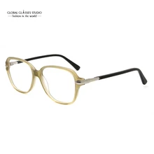 Новые ацетатные оправы для очков ручной работы модные женские очки большого размера мод. CL26-C4