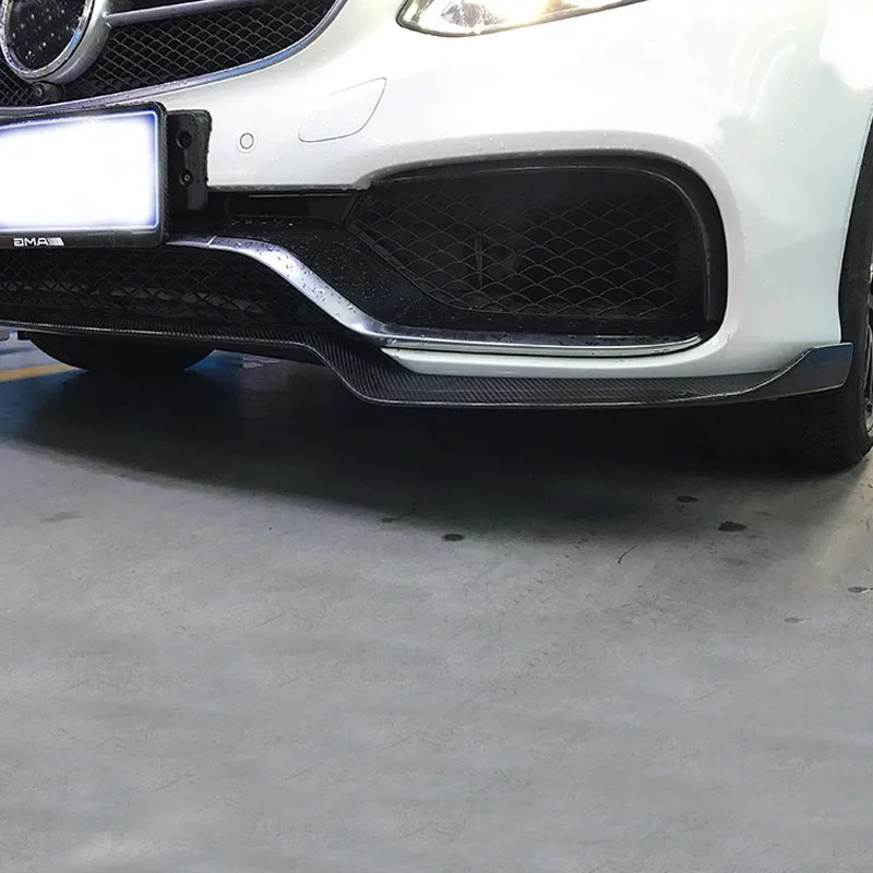 Передний бампер w212 из углеродного волокна разветвитель спойлер для benz e63 2014 2015