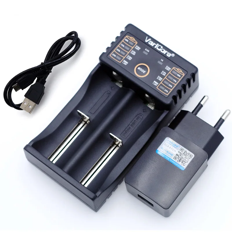 Зарядное устройство VariCore V20i 18650 1,2 V 3,7 V 3,2 V 3,85 V AA/AAA 18350 26650 10440 14500 16340 25500 NiMH зарядное устройство для литиевых батарей+ 5V 2A