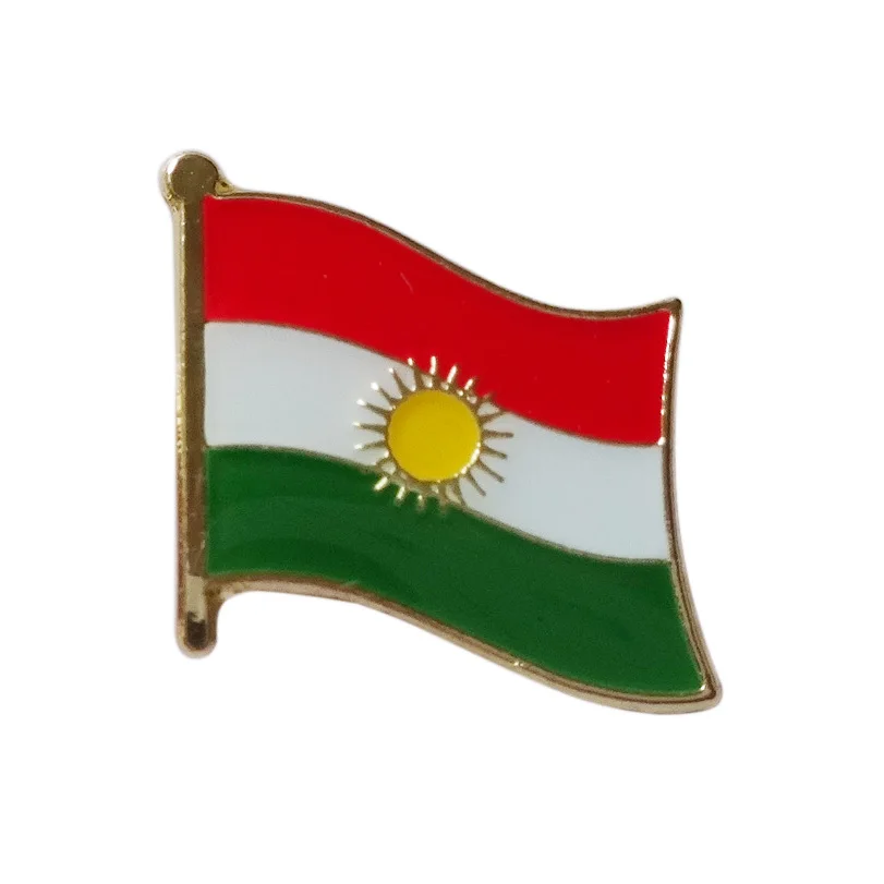 Kurdistan Flag Lapel Pin Badge