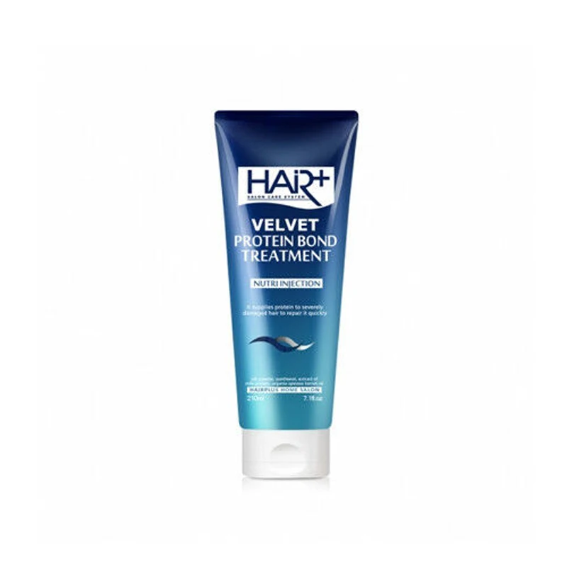 

HAIR PLUS Velvet Protein Treatment 210ml Korea Collagen Mask Hair & Scalp Damage Repair Straightening Treatment Hair Conditioner