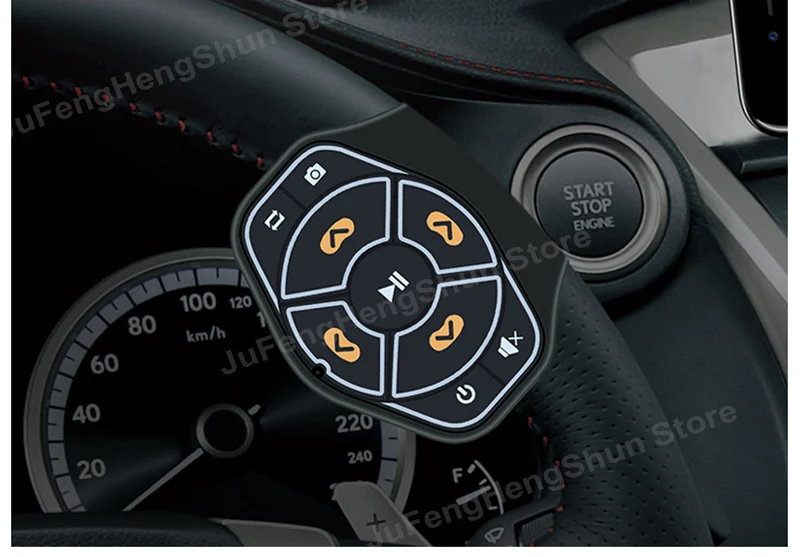 Bluetooth sem Fio de Mídia Mídia de Controle Botão de Direcção do Carro Roda de Bicicleta para Iphone de Controle Remoto Android Telefone Música Foto rc Controlador 31 button for car