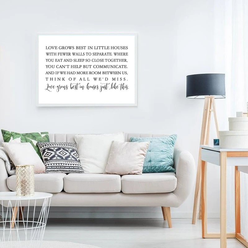 Family Love Sign Canvas Painting Home Wall Decor