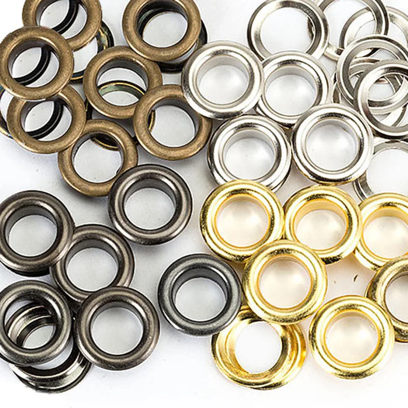 

100 sets per package1200 # inner diameter of 14mm. Corn.Metal eyelets. . Sewing patches. Bags and shoes accessories. clothes
