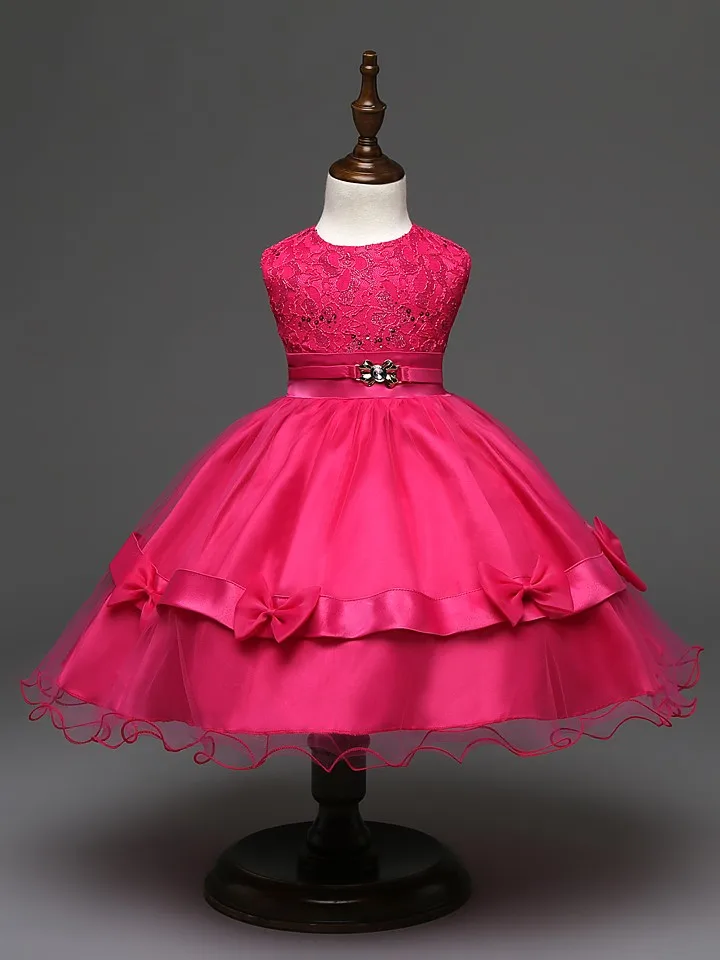 red and gold party frocks