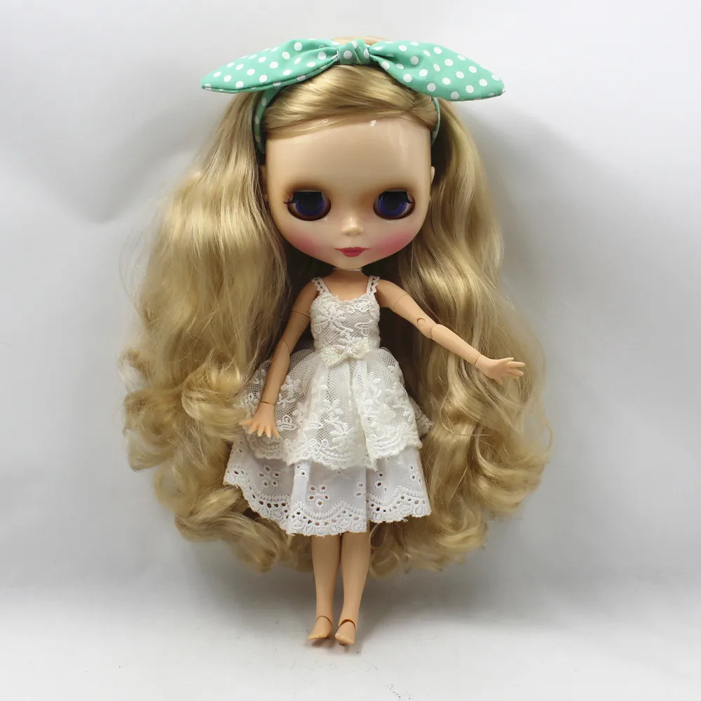 Кукла ICY DBS Blyth золотистая блонд кудрявые длинные волосы боковая резка сустав