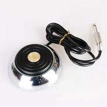 Инструменты для перманентного макияжа 1 шт. нержавеющая сталь 360 градусов круглый тату педаль переключатель микрофон разъем для питания