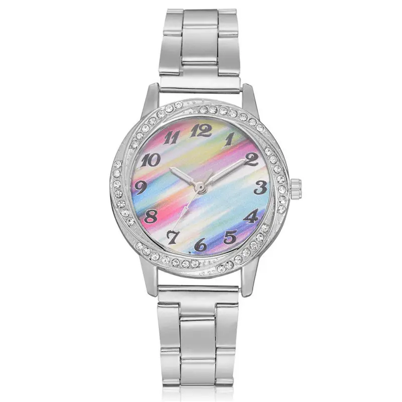 

Women's Watches Casual watch De Mujer Zegarki Damskie Rainbow Dial Vintage Belt Ladies Exquisite Clock Bayan Saat@50