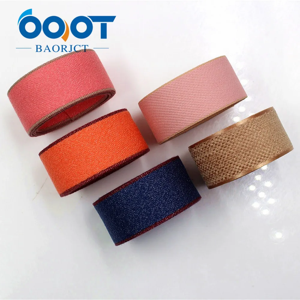 

1801057,25MM 10yards high quality double face cotton ribbon DIY handmade Hair accessories Material wedding gift wrap decoration