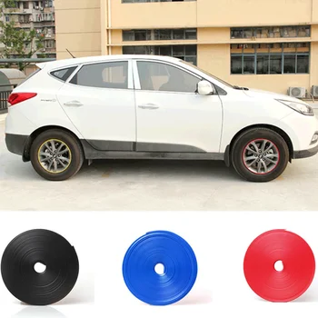 

8M Car Wheel Hub Sticker Strip Rim Tire Protection for Auto Accessories Chrysler Aspen Pacifica PT Cruiser Sebring Town Country