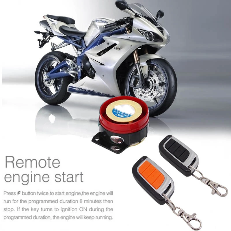 

Universal Motorcycle Bike Alarm System Scooter Anti-theft Security Alarm Dual Remote Control Engine Start+Alarme Moto Speaker