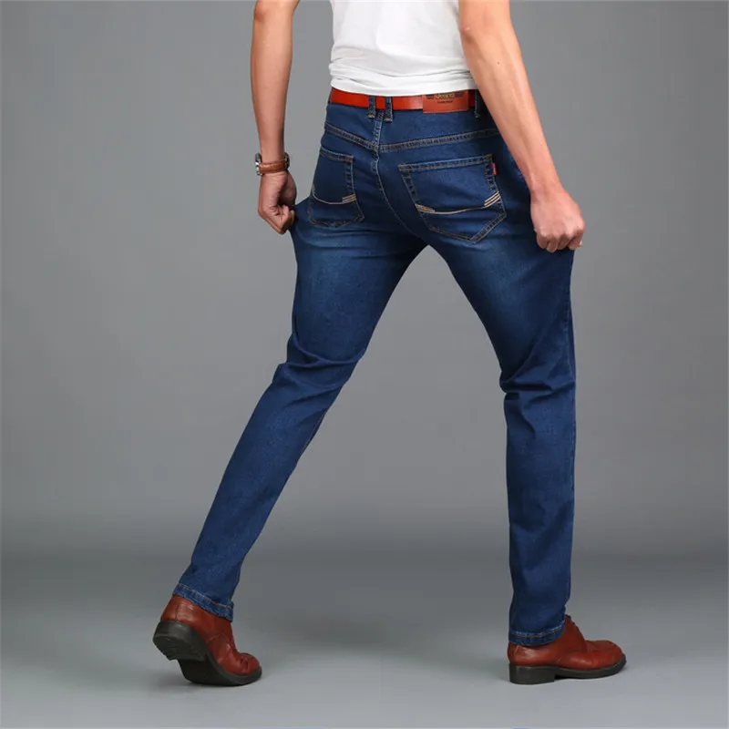 2018 Men's Jeans Four Seasons New Urban Fashion Popular Casual Cotton Stretch Denim Large Size Waist Feet Trousers Casual Jeans