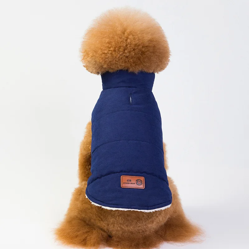 Одежда для маленьких собак; пальто для домашних животных; Одежда для собак из толстого хлопка; плюшевая осенне-зимняя теплая куртка для собак; Плюшевые собаки; одежда для домашних животных