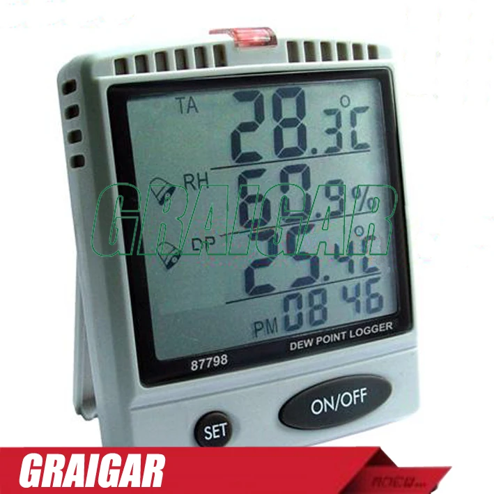 

AZ87798 Desktop Dew Point Humidity Temperature Tester,87798 Dew Point SD Card Logger
