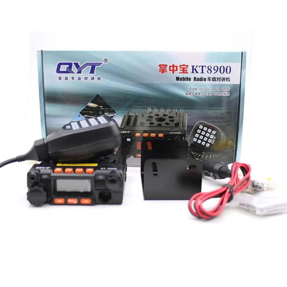Классический QYT KT 8900 мини мобильный радио двухдиапазонный 136 174MHz & 400 480MHz 25W Высокая