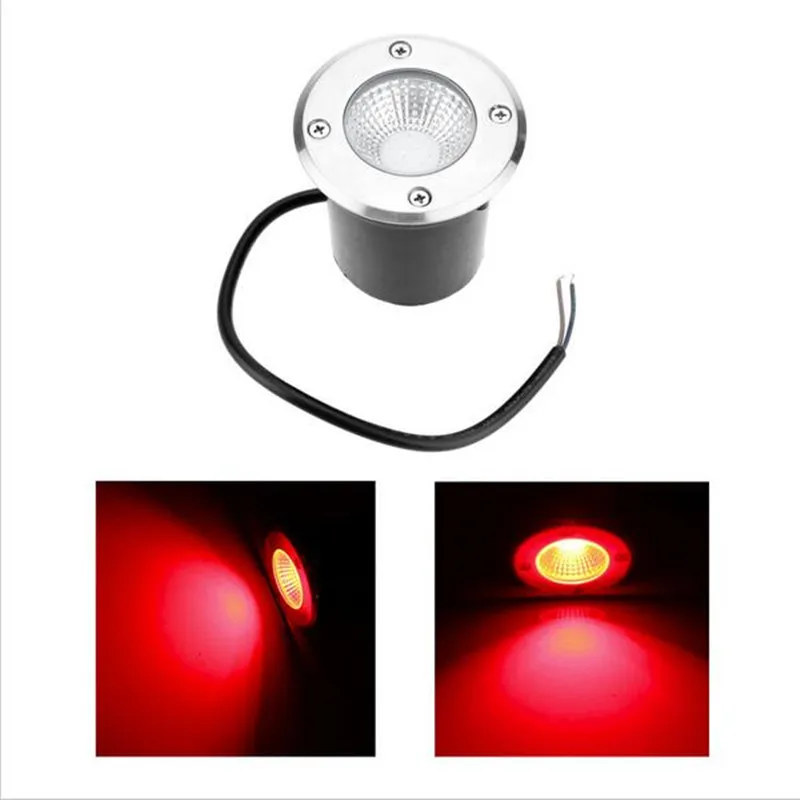 Led Underground Light Dc12v/ac85265v 7w 9w Ip67 Buried Recessed Floor Outdoor Lamp Cob Garden