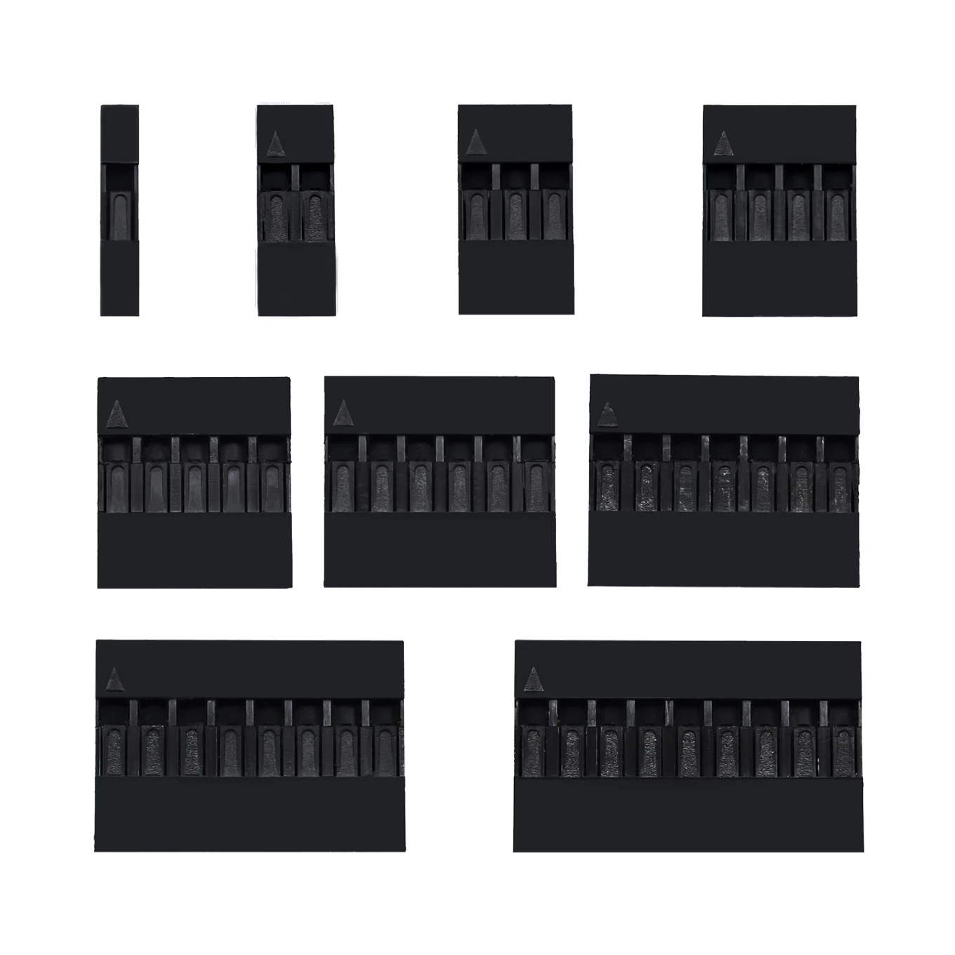 1/2/3/4/5/6/7/8/9/10P для Перемычка Dupont провод кабель Корпус Женский контактный разъем 2,54 мм Шаг 100 шт