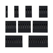 1/2/3/4/5/6/7/8/9/10P для Перемычка Dupont провод кабель Корпус Женский контактный разъем 2,54 мм Шаг 100 шт