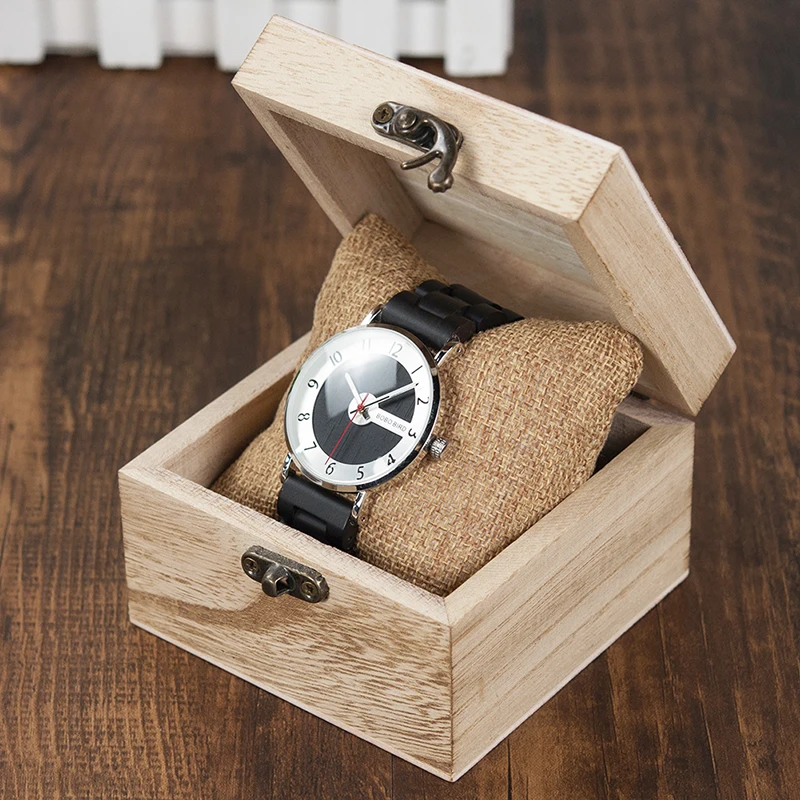 BOBO BIRD Ultra Thin Men Watch Simple Wood Band Quartz Wristwatch for Couples relojes para hombre