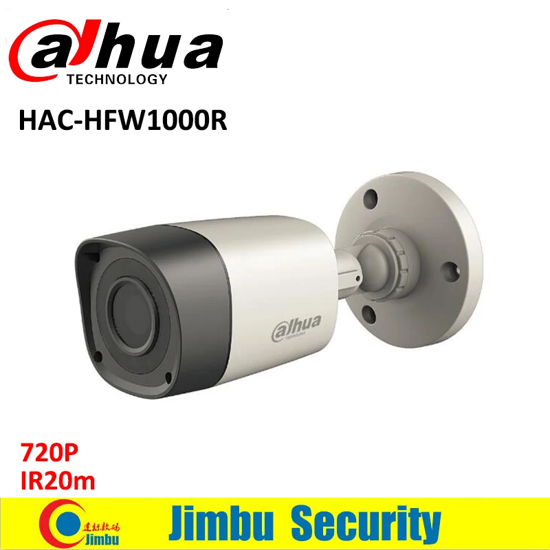 

Dahua 1MP 720P HDCVI camera HAC-HFW1000R IR20m Bullet Camera Lens 3.6mm Water-proof