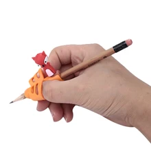 8 шт., детский пишущий карандаш подставка для сковороды, детская Силиконовая ручка, устройство для коррекции положения пальцев, обучающая практика для студентов