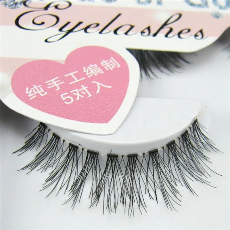 New Japanese Style Black 5 Pairs High quality Eyelashes Natural Long