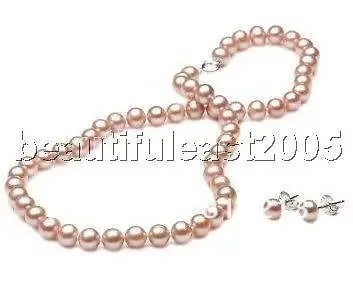 

45 charming 8-9mm pink akoya AAA level pearl sets