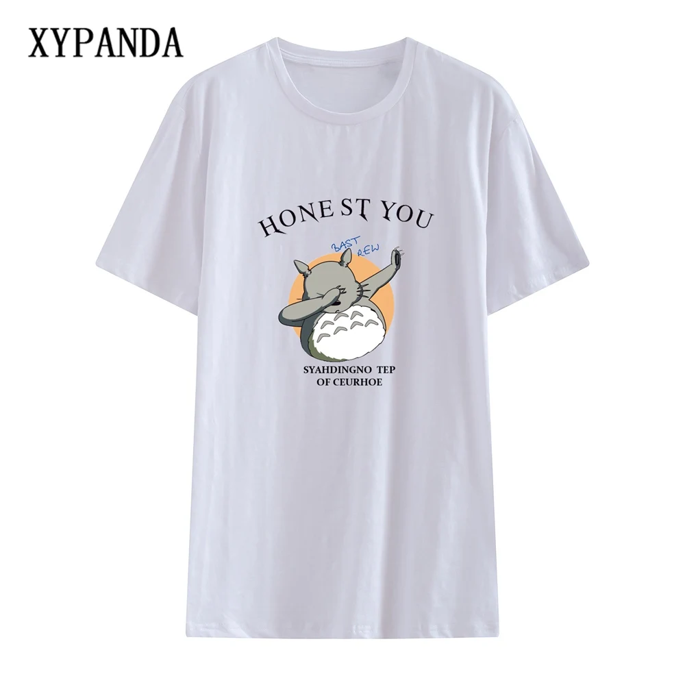 XYPANDA футболка Дракон кошка милая пара короткий Футболка с рукавами мужской