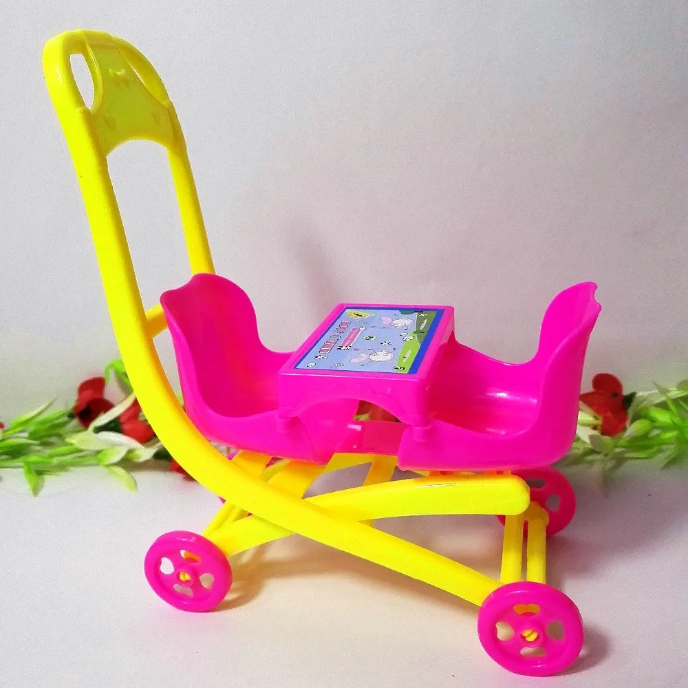 2 шт. Келли куклы+ 1 шт. коляска Двухместный коляски Аксессуары для игровой дом ребенка игрушки для Барби