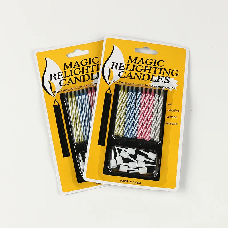 

Magic Props Funny Tricky Eternal Unable Blowing Birthday Candles Creative Toys Jokes Gags Pranks Maker Trick Novelty Funny Toys