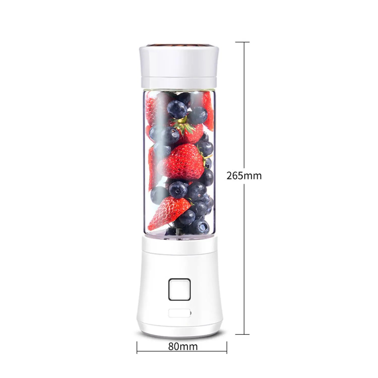 High Quality 480ml USB Mini Blender Glass Bottle Juicer 6 Blades Portable Fruits Mixer Meat Grinder Juice Maker Machine