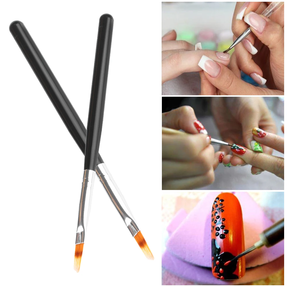 

1 PC Nail Painting Pen Polishing Drawing Brushes For DIY Nail Art Decorations Manicure Tool Gradient Brush Pencil UV Gel Polish