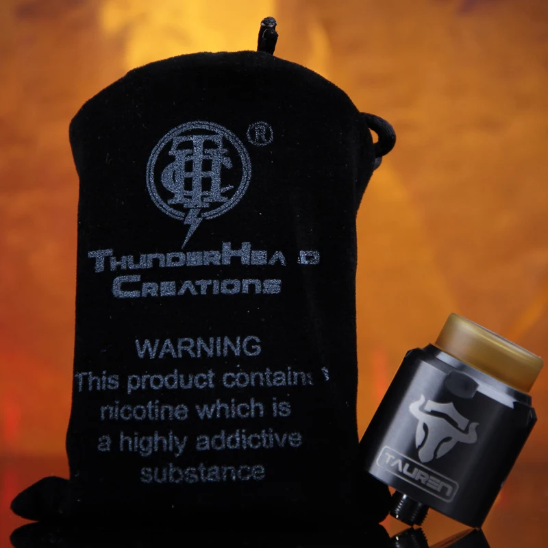 2 шт./лот Vape Tank THC Tauren RDA 810 капельный распылитель 24 мм с 28 отверстиями для воздуха