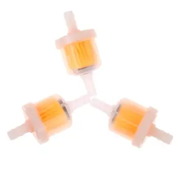 

3Pcs Motorcycle Petrol Gas Fuel Gasoline Oil Filter for Motorcycle Moped Scooter Dirt Bike ATV Go Kart Auto Accessories